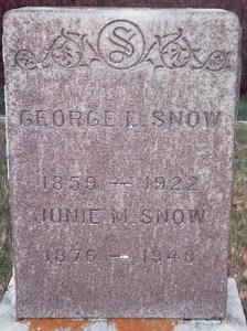 George Snow and Junie M Linscott